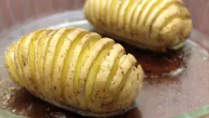 Hasselback style potatoes