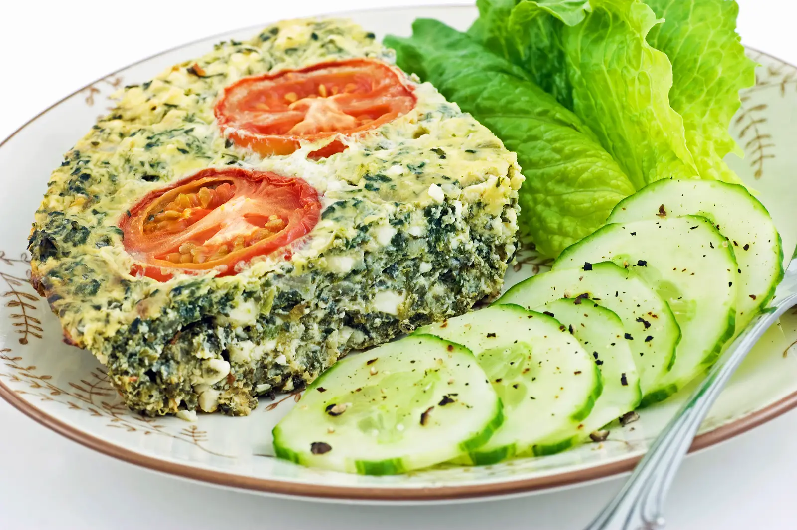 You are currently viewing Crustless Spinach Quiche