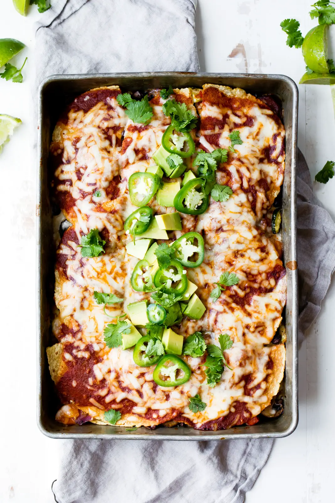 You are currently viewing Roasted Vegetable Enchilada Casserole